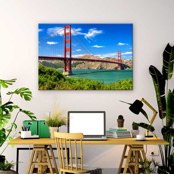 Golden Gate Köprüsü Manzarası Kanvas Tablo 13584