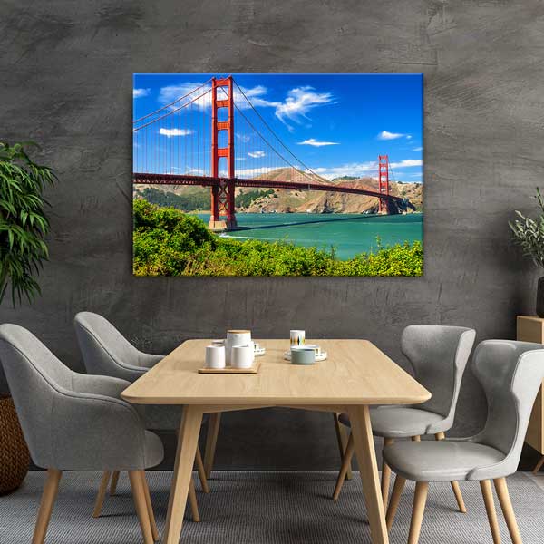 Golden Gate Köprüsü Manzarası Kanvas Tablo 13584