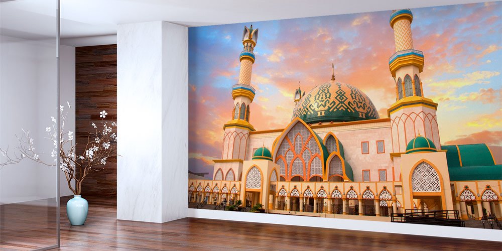Dünya Camileri Duvar Kağıdı - Islamic Center Nusa Tenggara Camii Duvar Kaplaması 10424