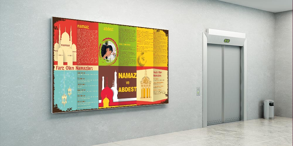 Namaz ve Abdest Temel Bilgiler Posteri F-253