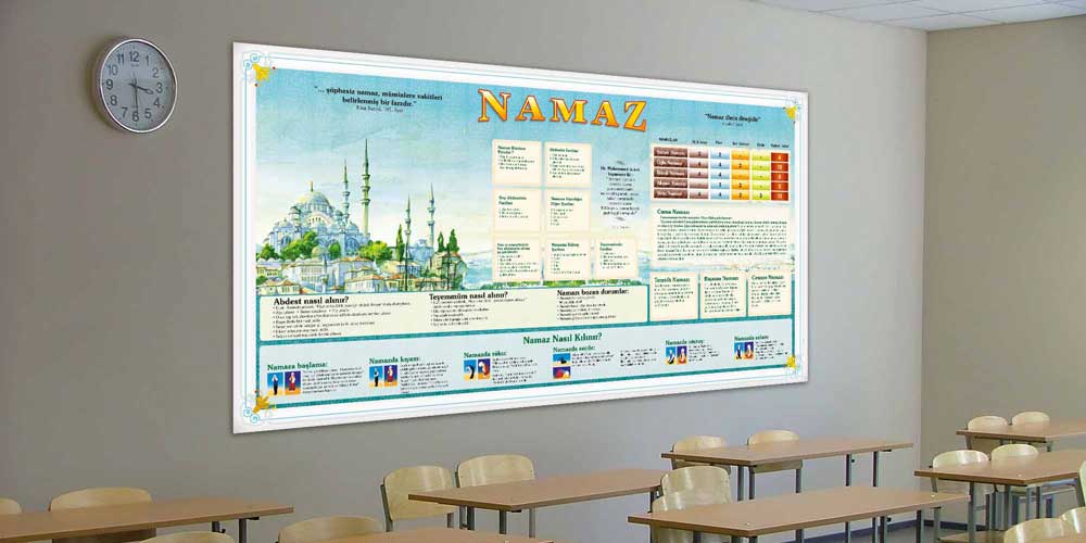 din-kulturu-sinifi-posterleri-f-256-11 Namazın Önemi ve Kılınışı Eğitim Posteri F-256