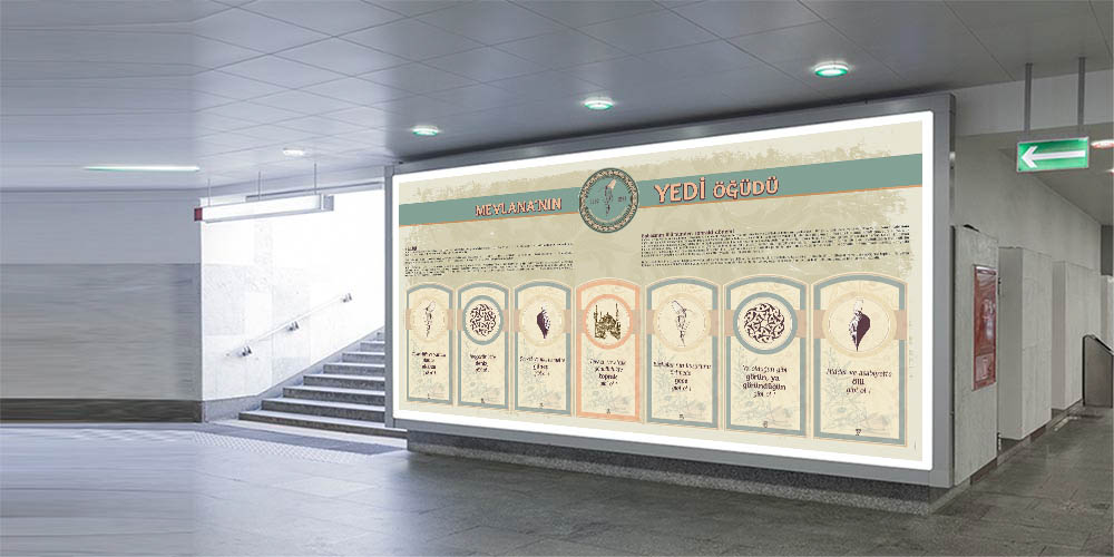 Mevlana'nın Yedi Öğüdü Posteri F-258