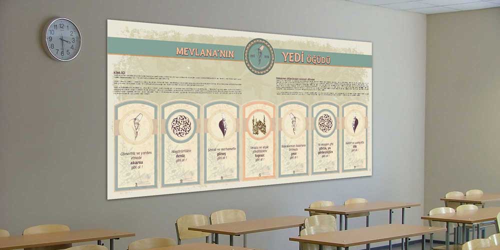 Mevlana'nın Yedi Öğüdü Posteri F-258