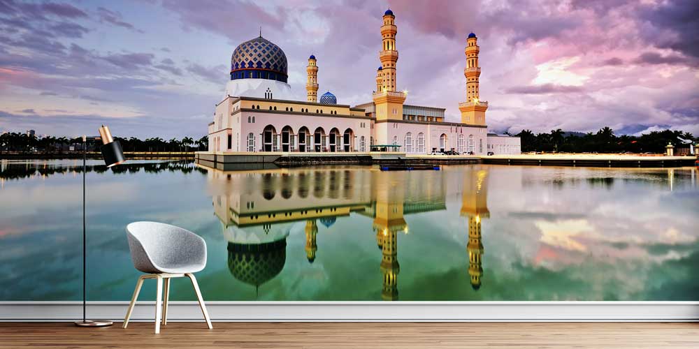 Kota Kinabalu Yüzen Cami Duvar Kağıdı 10419
