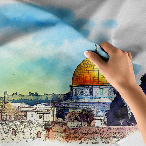 Kudüs Kubbet-üs-Sahra Duvar Örtüsü 10553