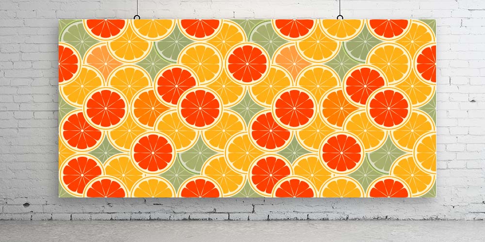 Narenciye Dilimi Desenli Duvar Kağıdı 1136
