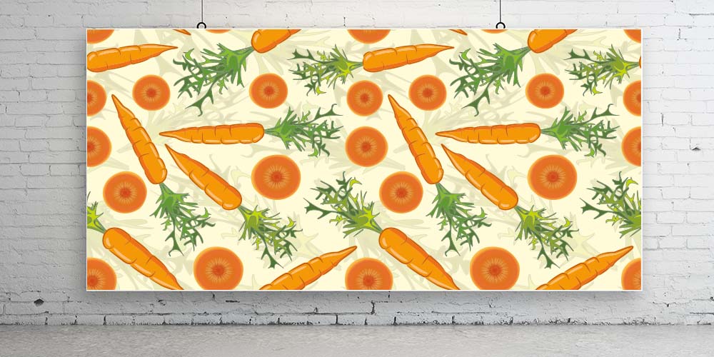 Havuç Desenli Duvar Kağıdı 1133