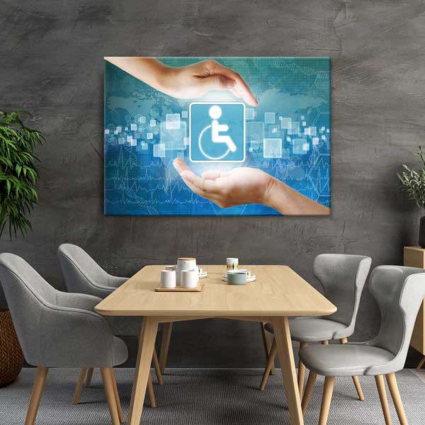 Erişilebilirlik ve Engelli Hakları Duvar Dekor Ürünü – 1366