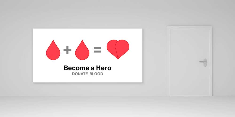 Kan Bağışı Kahramanı Duvar Dekoru  12668