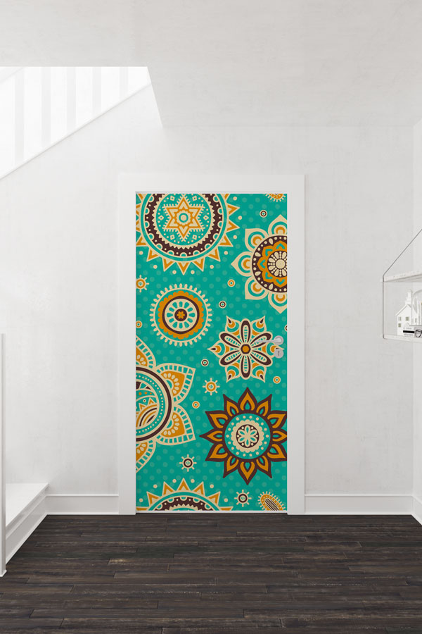 door-art-decor-6128-01 Mandalalı Kapı Giydirme 6128