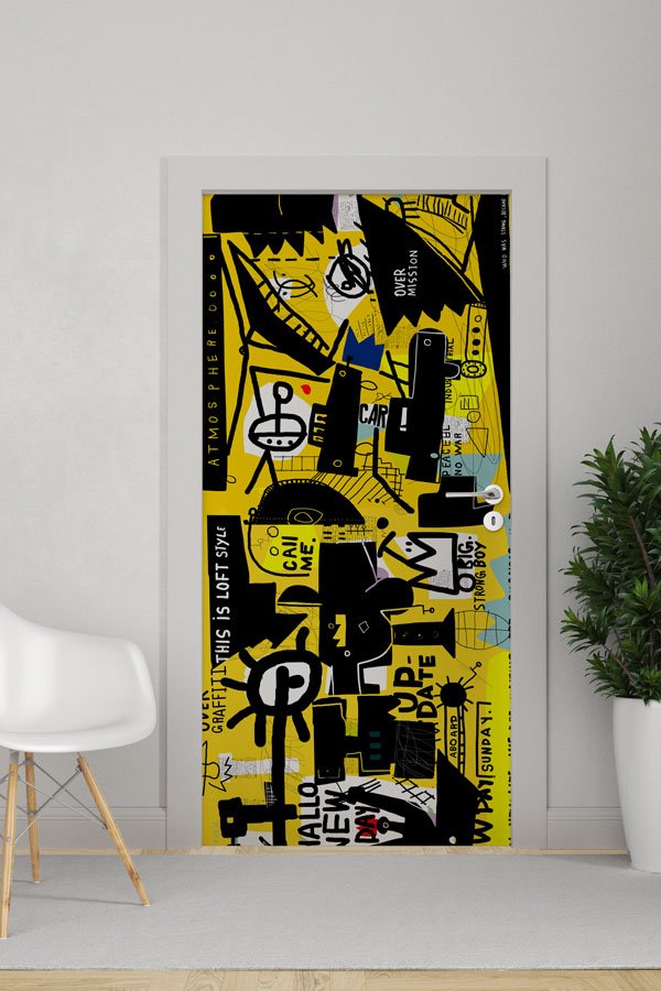 Grafiti Kapı Giydirme 9479