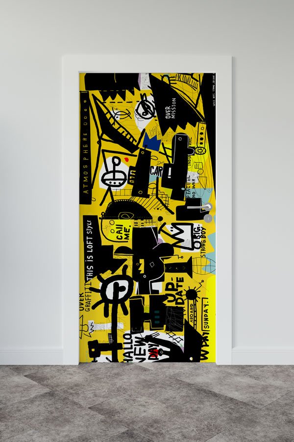 Grafiti Kapı Giydirme 9479