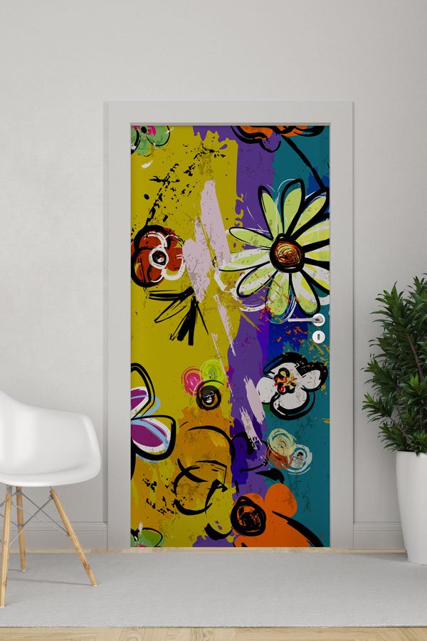 Grafiti Kapı Giydirme 9482