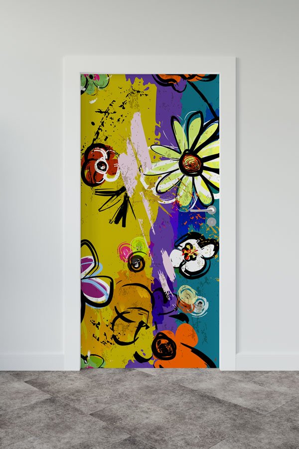 Grafiti Kapı Giydirme 9482