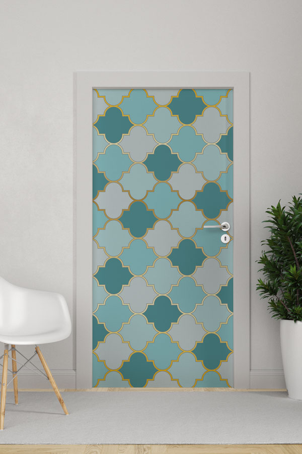 Fas Desenli Kapı Giydirme 8601