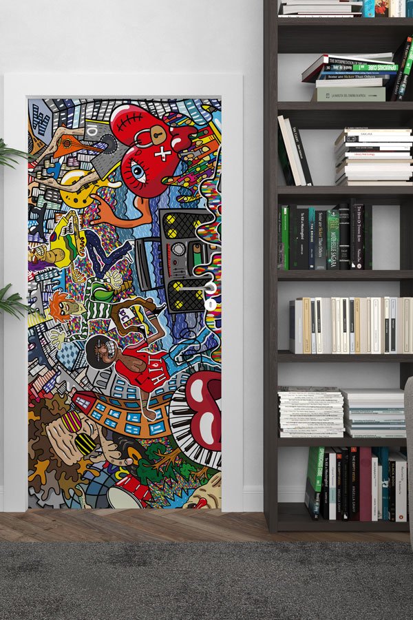 Grafiti Kapı Giydirme 9474