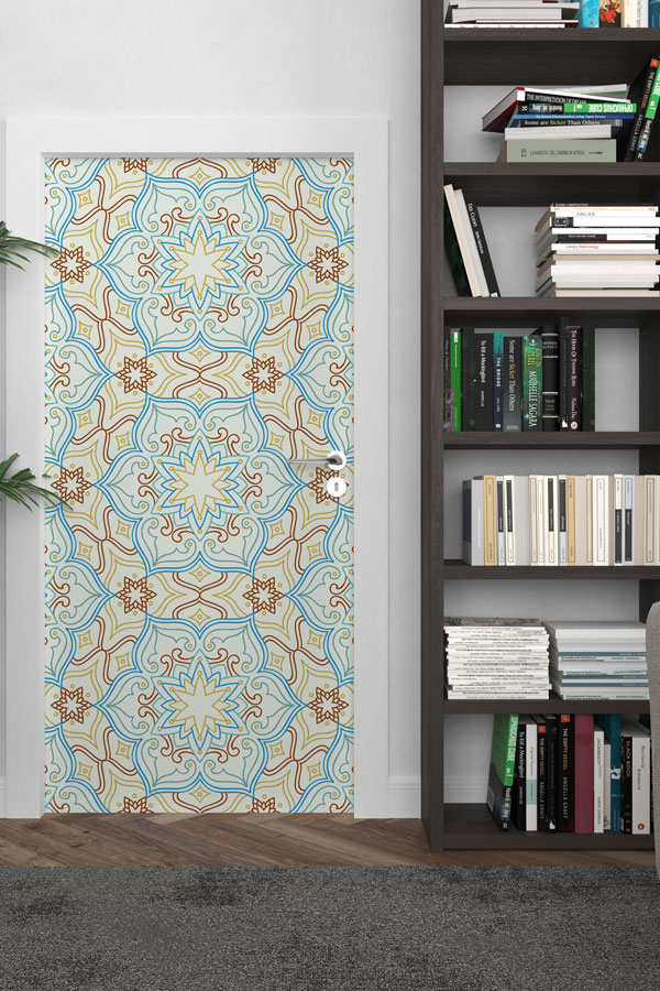 Pastel Tonlarda İslami Kapı Giydirme 6147