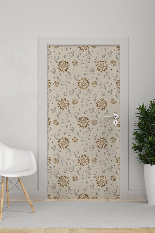 Çiçekli - Botanik Kapı Tasarımı 9369