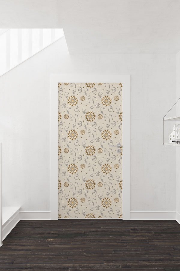 Çiçekli - Botanik Kapı Tasarımı 9369