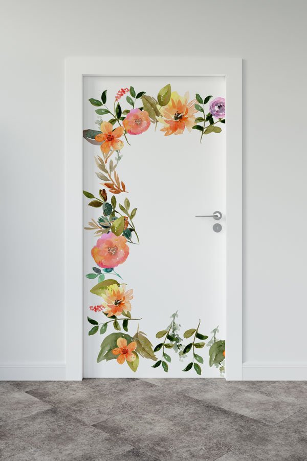 Çiçekli - Botanik Kapı Tasarımı 9373