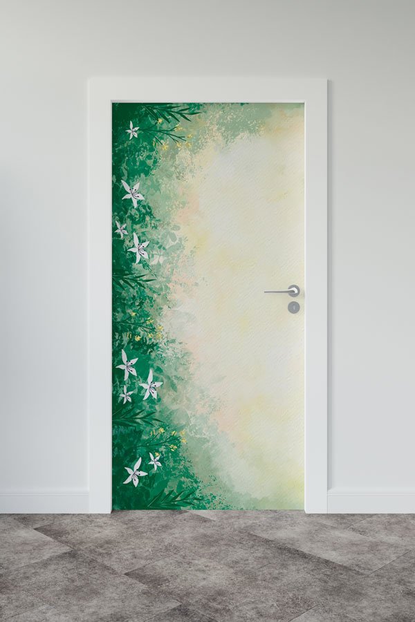 Çiçekli - Botanik Kapı Tasarımı 9374