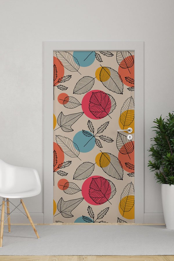 Çiçekli - Botanik Kapı Tasarımı 9375