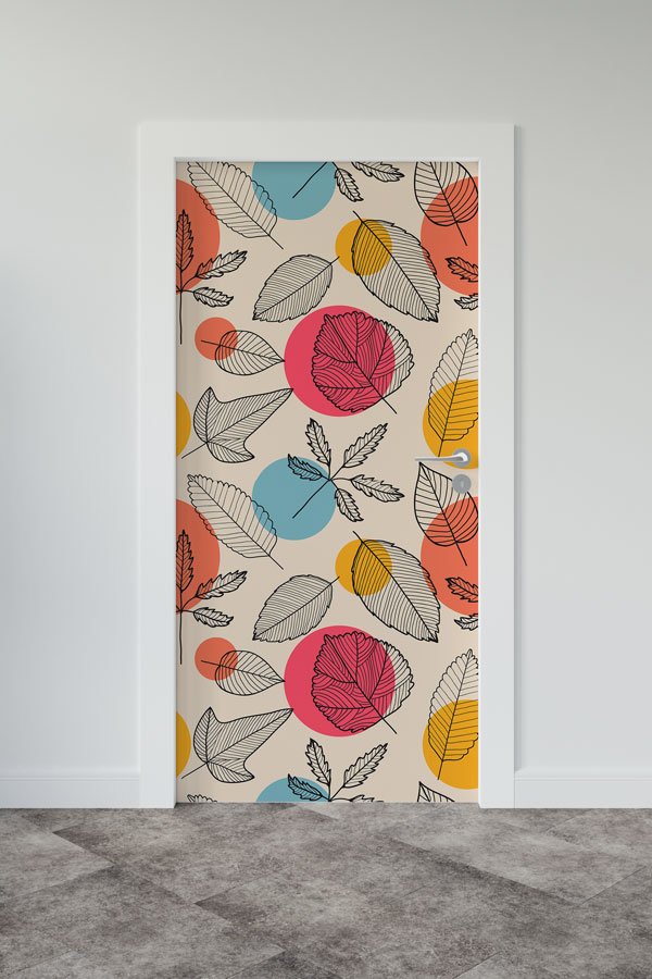 Çiçekli - Botanik Kapı Tasarımı 9375