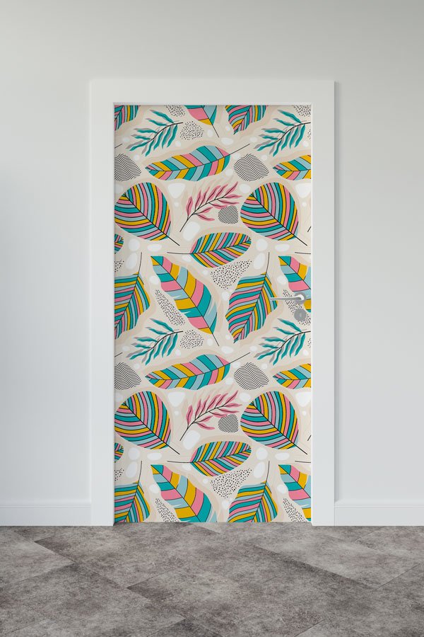 Çiçekli - Botanik Kapı Tasarımı 9378