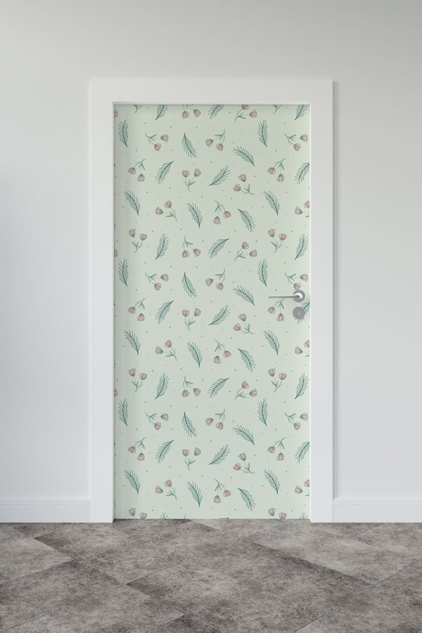 Çiçekli - Botanik Kapı Tasarımı 9384