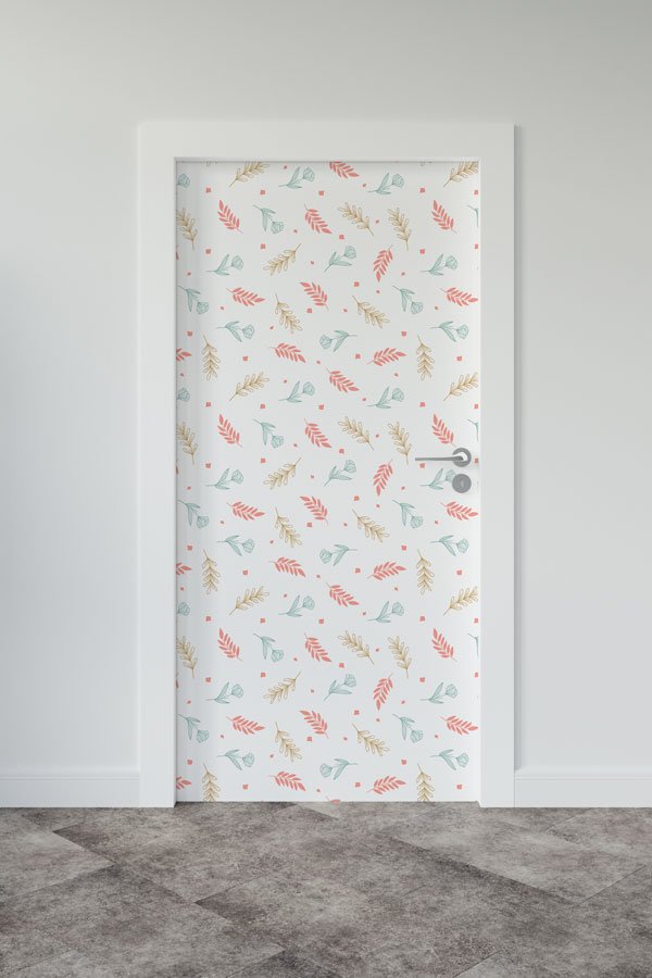 Çiçekli - Botanik Kapı Tasarımı 9385