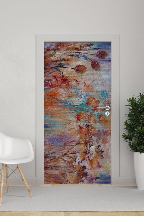 Çiçekli - Botanik Kapı Tasarımı 9387