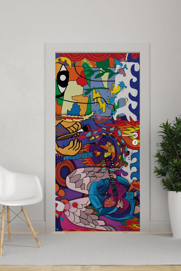 Grafiti Kapı Giydirme 9472