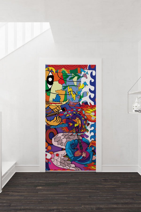 Grafiti Kapı Giydirme 9472