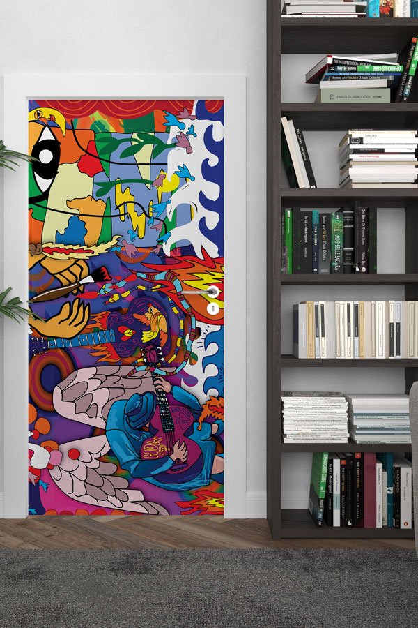 Grafiti Kapı Giydirme 9472