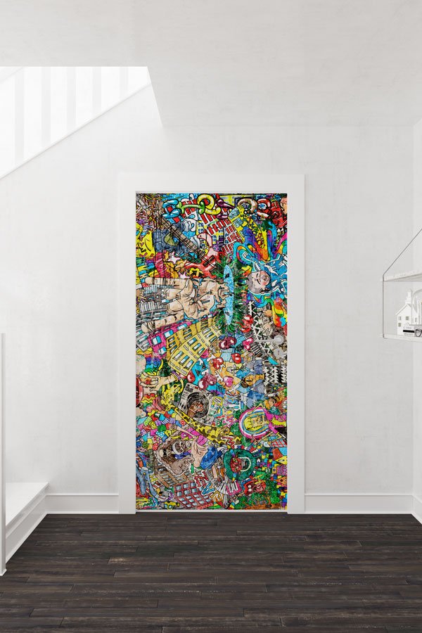 Grafiti Kapı Giydirme 9473