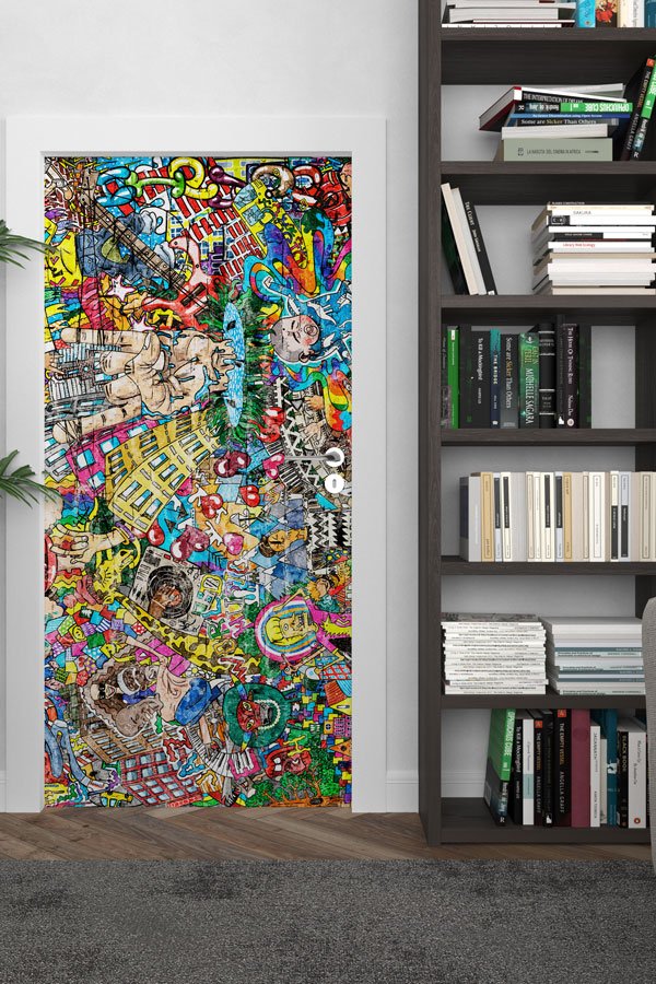 Grafiti Kapı Giydirme 9473