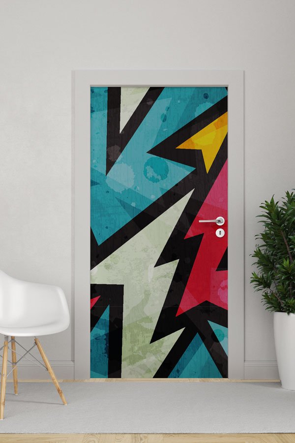 Grafiti Kapı Giydirme 9480