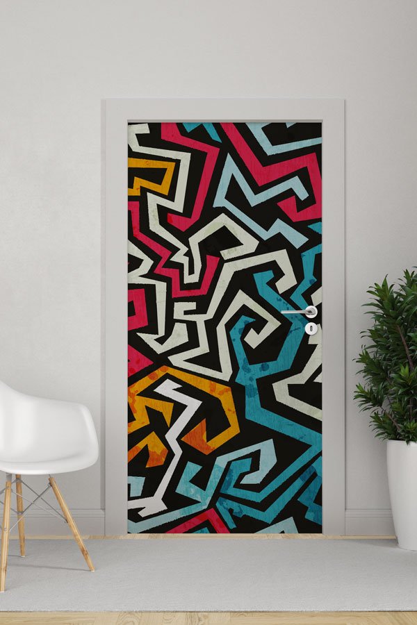 Grafiti Kapı Giydirme 9481