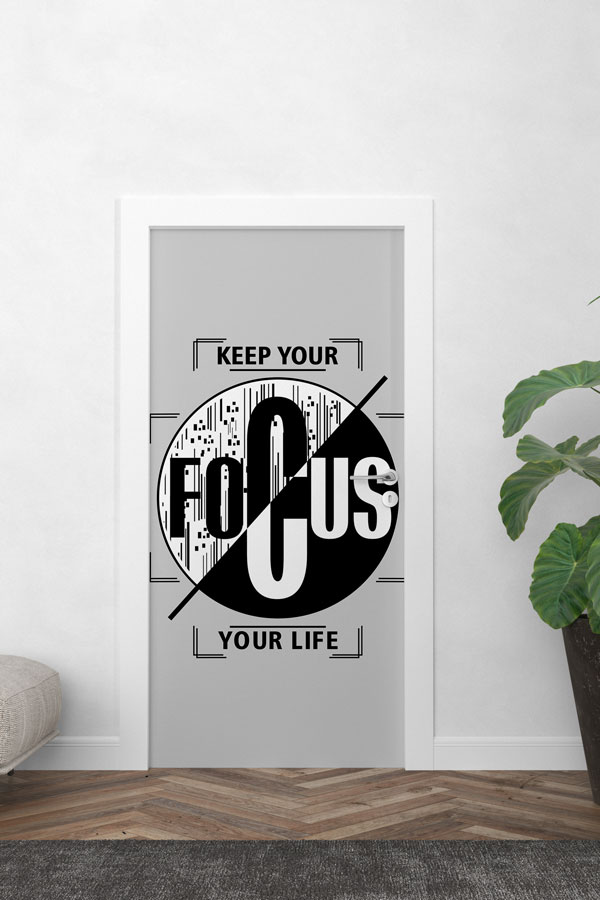 Keep Your Focus Kapı Giydirme 9887