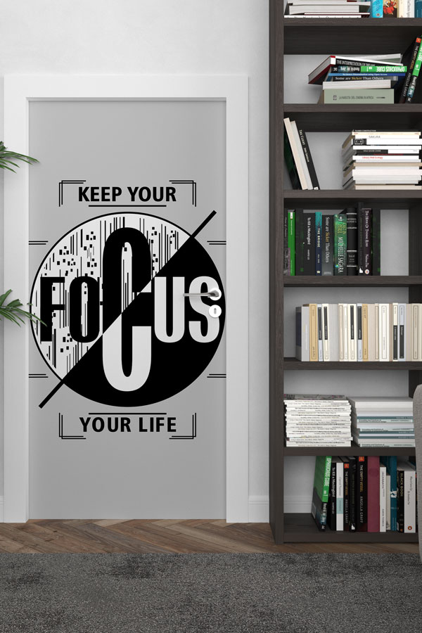 Keep Your Focus Kapı Giydirme 9887