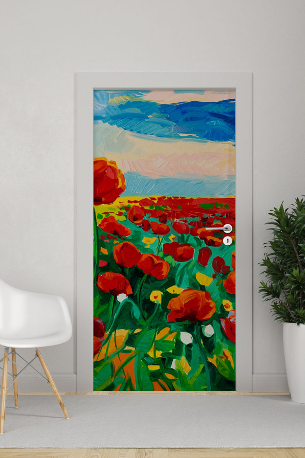 Çiçekli - Botanik Kapı Tasarımı 9344