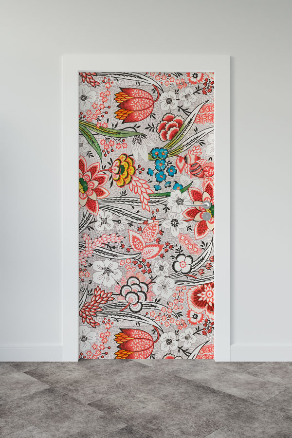 Çiçekli - Botanik Kapı Tasarımı 9351