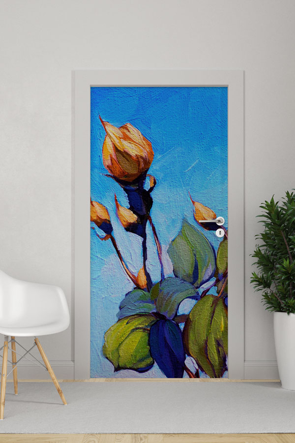 Çiçekli - Botanik Kapı Tasarımı 9358