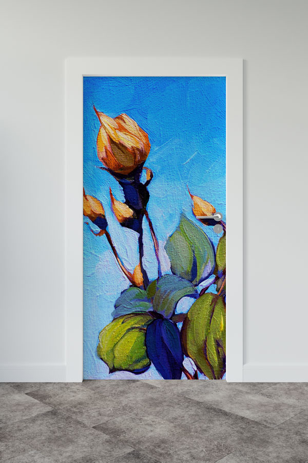 Çiçekli - Botanik Kapı Tasarımı 9358