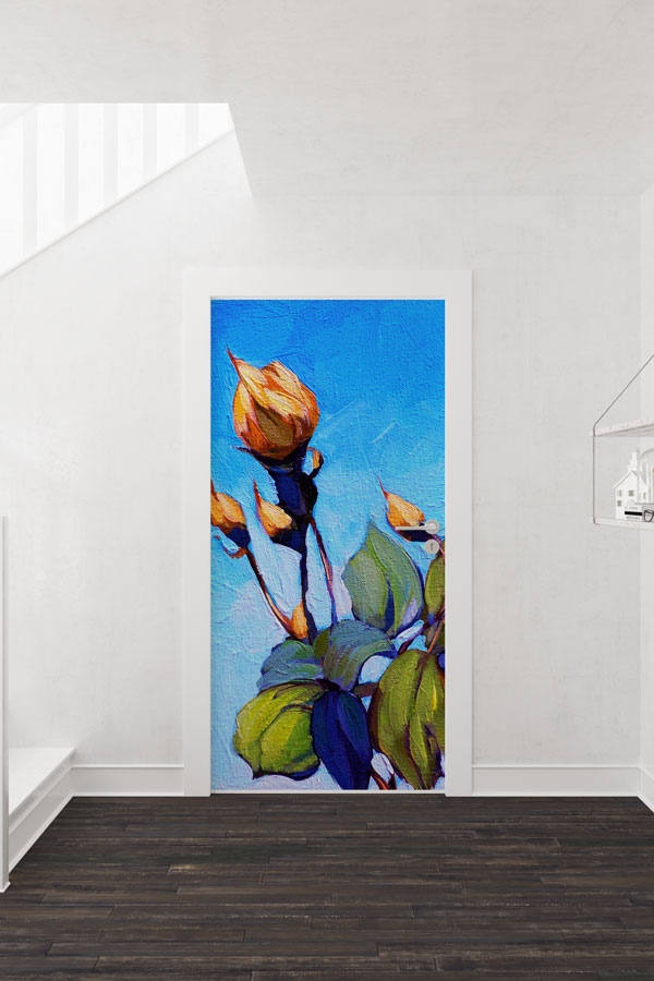 Çiçekli - Botanik Kapı Tasarımı 9358