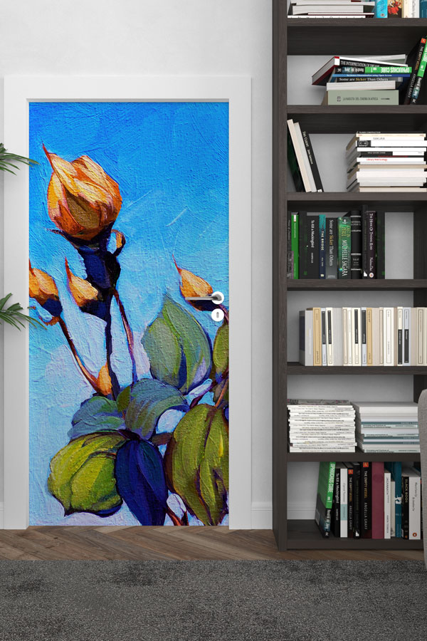 Çiçekli - Botanik Kapı Tasarımı 9358