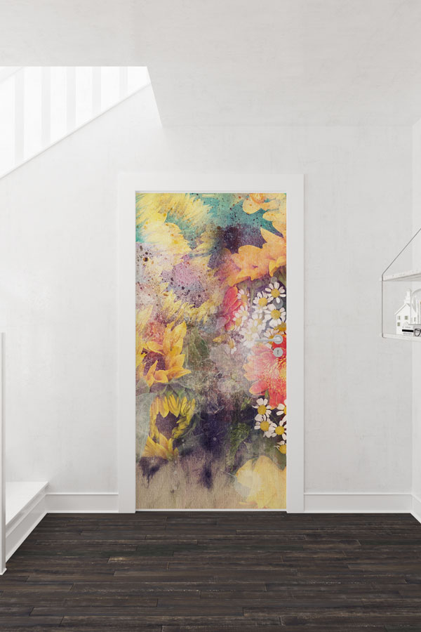 Çiçekli - Botanik Kapı Tasarımı 9346