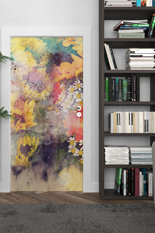 Çiçekli - Botanik Kapı Tasarımı 9346