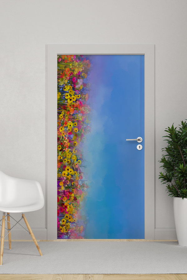 Çiçekli - Botanik Kapı Tasarımı 9353