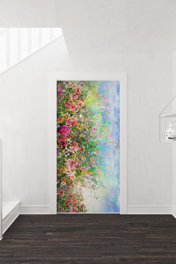 Çiçekli - Botanik Kapı Tasarımı 9354